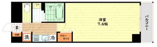 ララプレイス難波ガルデン【8階】の間取り