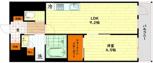ザ・パークハビオ都島フロント【9階】の間取り