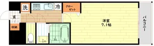 プレサンスOSAKA姫里エンファシス【8階】の間取り