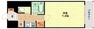 プレサンス難波東【7階】の間取り