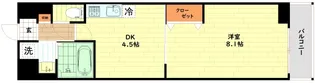 ソルレヴェンテ梅田【5階】の間取り