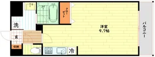 KDXレジデンス難波南【8階】の間取り