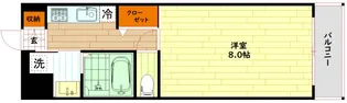 ディクス梅田東レジデンス【7階】の間取り