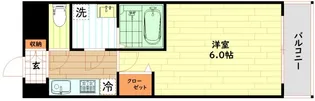 エスリード中之島ザ・コア【6階】の間取り