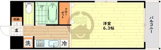 エルミタージュ難波南V【9階】の間取り
