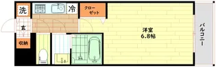 エスリード大阪STATION【2階】の間取り