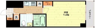 エスライズ東天満【11階】の間取り
