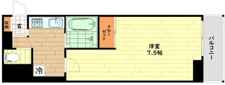 アバンダンス天神橋【2階】の間取り