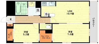 アネスト北堀江【6階】の間取り
