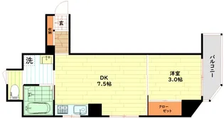 オリエンタル南堀江【11階】の間取り