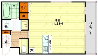 ヴィクトワール放出【3階】の間取り