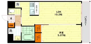 プレジオ都島ASIAN【12階】の間取り