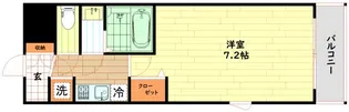 レジュールアッシュ心斎橋リュクス【2階】の間取り
