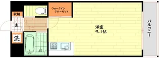 クレイドル森之宮【3階】の間取り