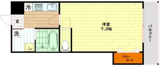 Uresidence京橋【3階】の間取り