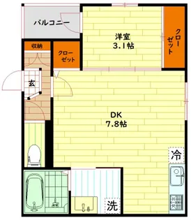 ハーモニーテラス内代町Ⅱ【1階】の間取り