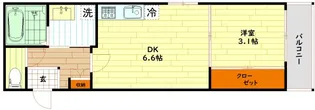 ハーモニーテラス鴫野東【3階】の間取り