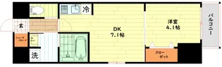 ドゥーエ立売堀【10階】の間取り