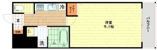 レオンコンフォート難波サウスゲート【6階】の間取り