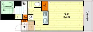 クレアート大阪トゥールビヨン【5階】の間取り