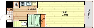 クリエイト21アテンドル福島【4階】の間取り