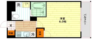 プレサンス天満ステーションフロント【13階】の間取り