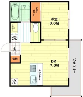 SHARIO GARDEN 新梅田【4階】の間取り