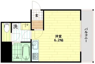 フォーラム福島・玉川【6階】の間取り