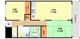 ワイズレジデンス福島【6階】の間取り