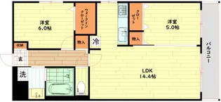 コンフォール京橋【3階】の間取り