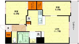 グラマシー京橋【10階】の間取り