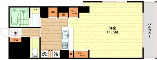 ホープ松屋町住吉【8階】の間取り