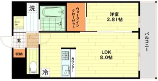 LiveCasa天満橋【6階】の間取り