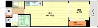 ドゥーエ南堀江【7階】の間取り