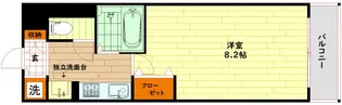 レジュールアッシュ梅田イースト【4階】の間取り