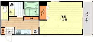 マインズ・コム南森町(旧:フジテラス南森町)【6階】の間取り