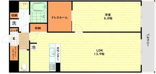 グラン・デパール【6階】の間取り