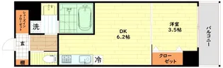 Alivis浪速東SoL TERRACE【3階】の間取り