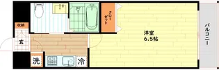 エスリード難波レジデンス【6階】の間取り