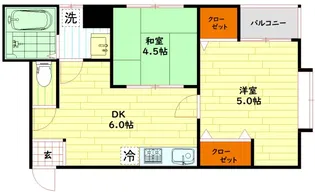 ル・ファール桜ノ宮【3階】の間取り