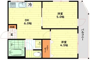 シティライフ九条【6階】の間取り