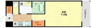 レジュールアッシュ塚本レジデンス【3階】の間取り