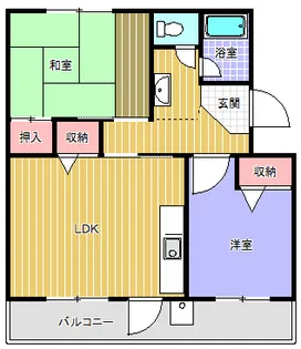 梅が丘マンション【4階】の間取り