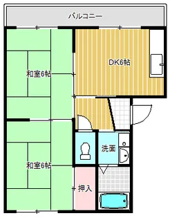 ピープルK【102号室】の間取り