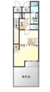 トリムガーデン【105号室】の間取り
