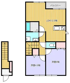 ブセナテラス2番館【2階】の間取り