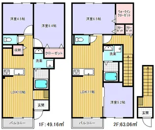 アルブルパイン瀧町【1階】の間取り