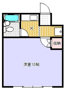 1Kの間取り画像