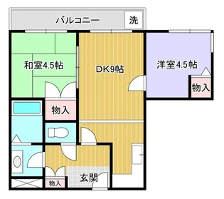 生出マンション【3階】の間取り