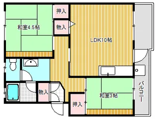 第1辻ハイツ【101号室】の間取り